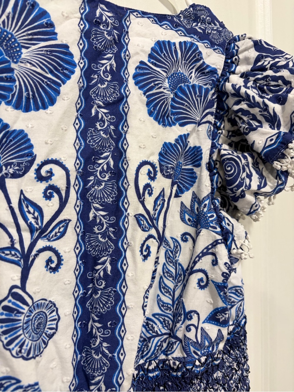 FARM Rio Blue and White Floral Maxi Dress - Picture 6 of 8
